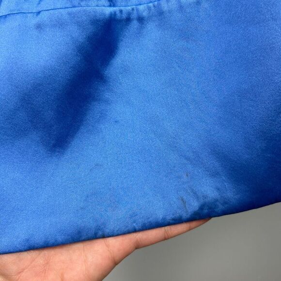 SER.O.YA ELLISON SILK TOP & MATCHING BLUE SILK PANTS SET - Picture 16 of 16